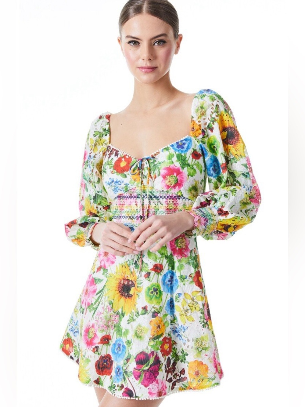 Alice + Olivia Crawford Sweetheart Mini Dress